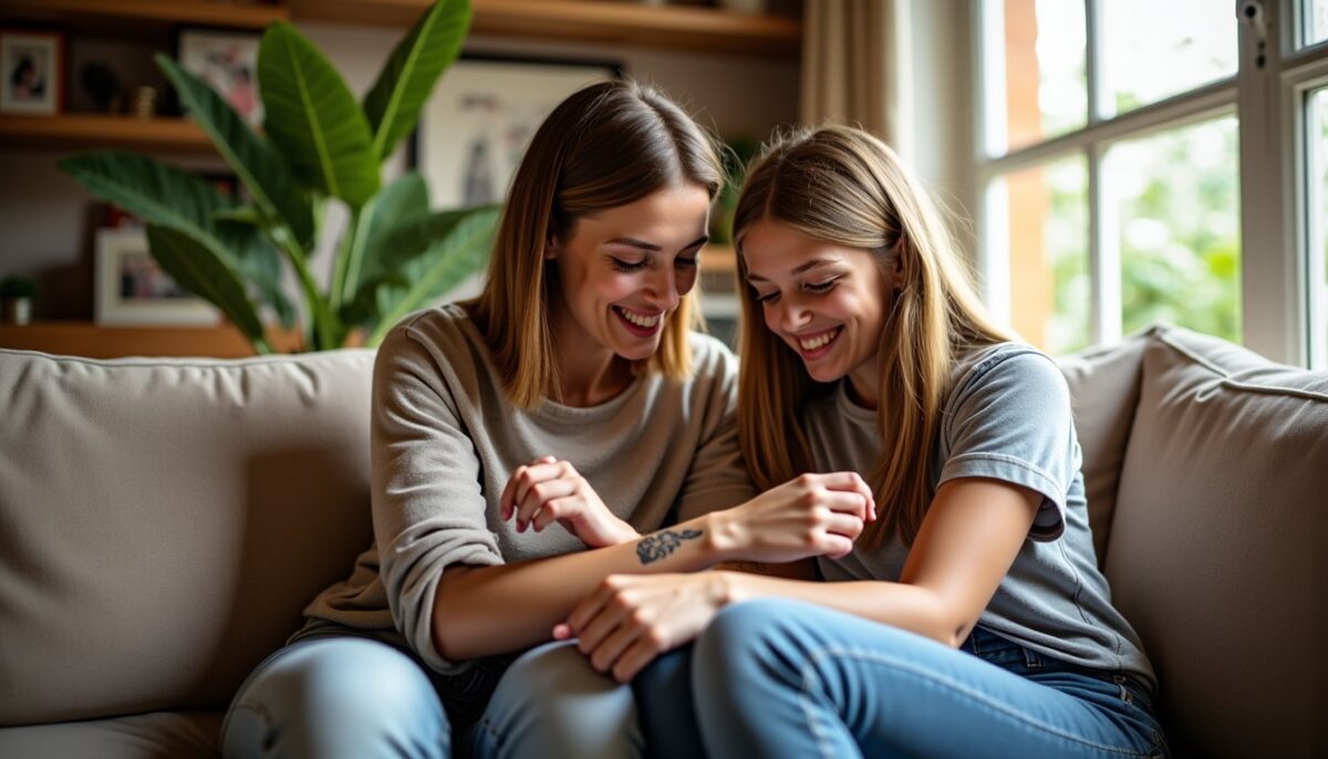 Tatouages mère-fille : 30 idées tendance de motifs et emplacements à découvrir
